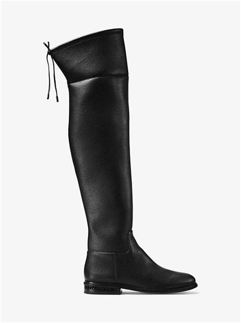 michael michael kors jamie leather boot|Michael Kors leather bootie sale.